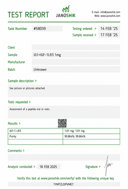 IGF-1 LR3 1MG