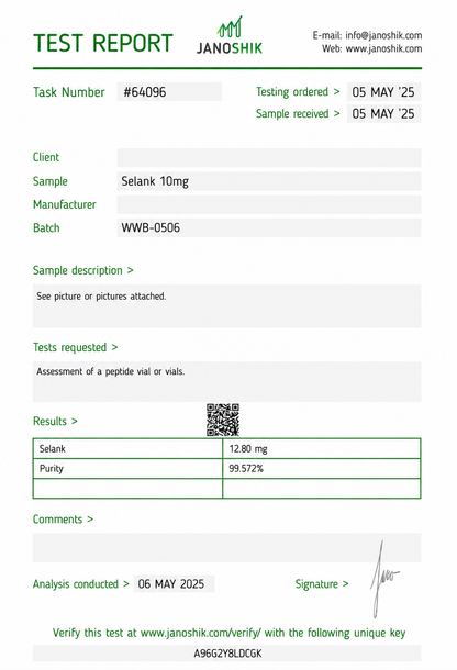 Selank 10MG